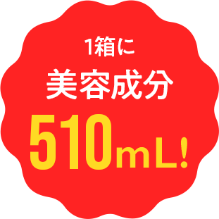 1箱に美容成分510mL!