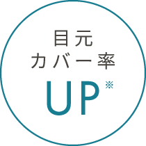 目元カバー率