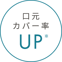 口元カバー率