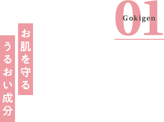 お肌を守るうるおい成分